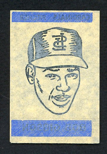 1965 Topps Baseball Transfer Bob Gibson Cardinals EX 482170