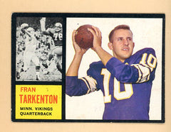 1962 Topps Football #090 Fran Tarkenton Vikings EX 482194