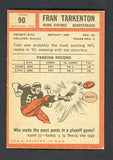 1962 Topps Football #090 Fran Tarkenton Vikings EX 482194