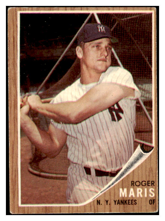 1962 Topps Baseball #001 Roger Maris Yankees VG-EX 482204