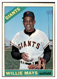 1966 Topps Baseball #001 Willie Mays Giants EX 482210