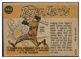 1960 Topps Baseball #565 Roger Maris A.S. Yankees VG-EX 482221