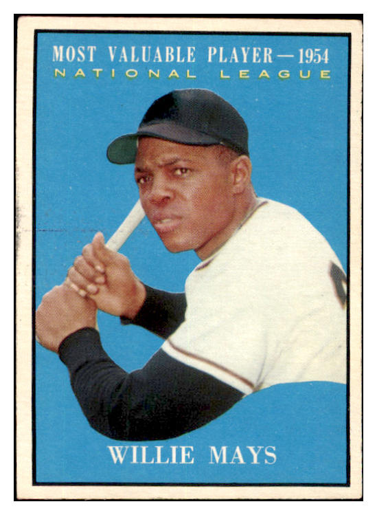 1961 Topps Baseball #482 Willie Mays MVP Giants EX-MT 482231