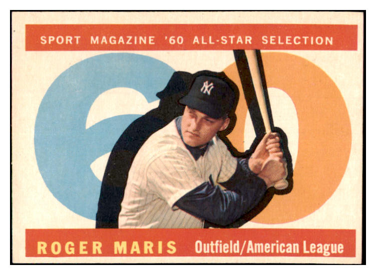 1960 Topps Baseball #565 Roger Maris A.S. Yankees EX-MT 482246