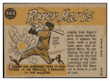 1960 Topps Baseball #565 Roger Maris A.S. Yankees EX-MT 482246