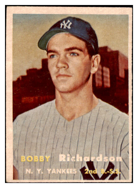 1957 Topps Baseball #286 Bobby Richardson Yankees EX-MT 482249