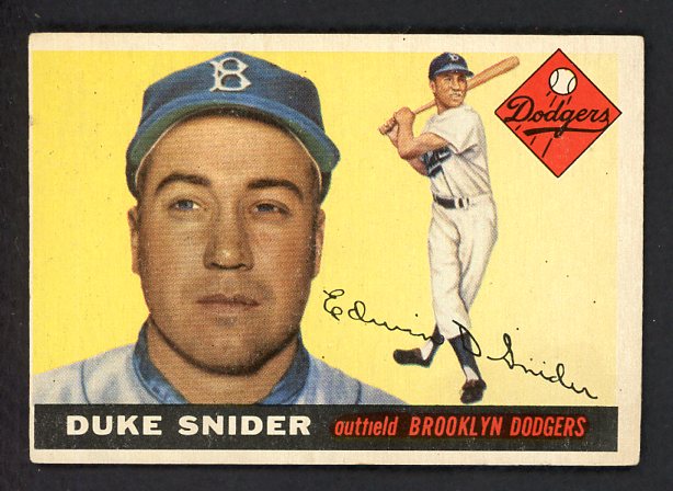 1955 Topps Baseball #210 Duke Snider Dodgers VG-EX 482263