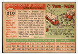 1955 Topps Baseball #210 Duke Snider Dodgers VG-EX 482263