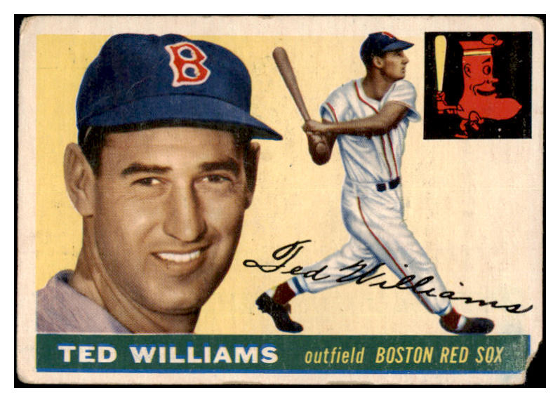 1955 Topps Baseball #002 Ted Williams Red Sox Fair 482264