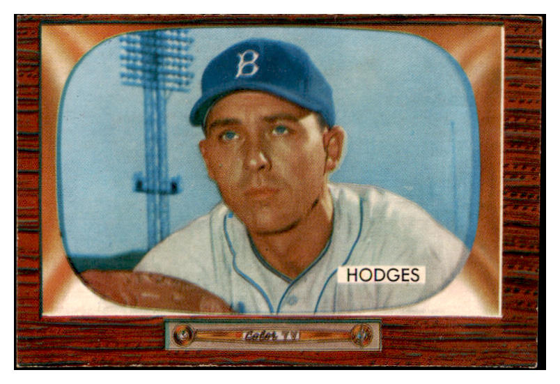 1955 Bowman Baseball #158 Gil Hodges Dodgers NR-MT 482268