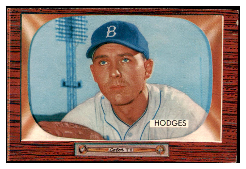 1955 Bowman Baseball #158 Gil Hodges Dodgers EX-MT 482270