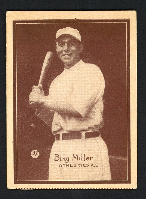 1931 W517 W 517 #031 Bing Miller A's EX 482318