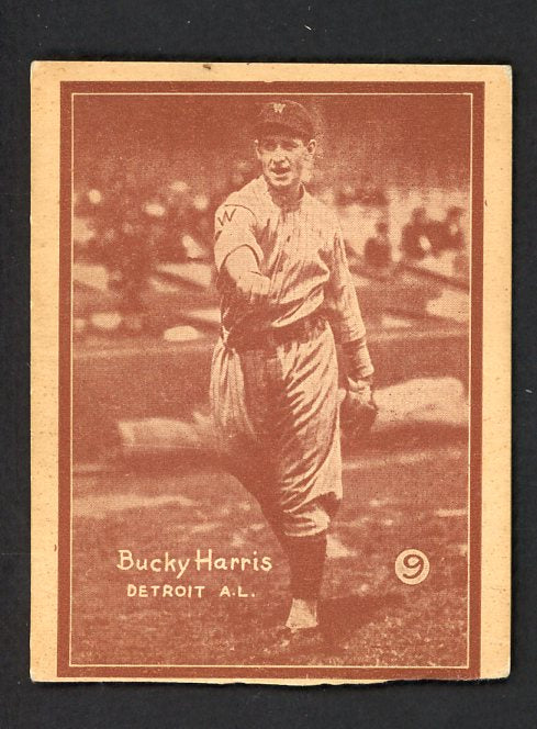 1931 W517 W 517 #009 Bucky Harris Tigers GD-VG 482343