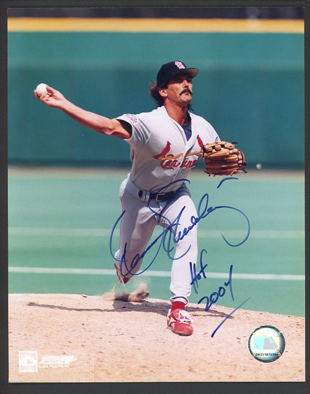 Dennis Eckersley Cardinals Signed 8 X 10 MLB Auth 482435