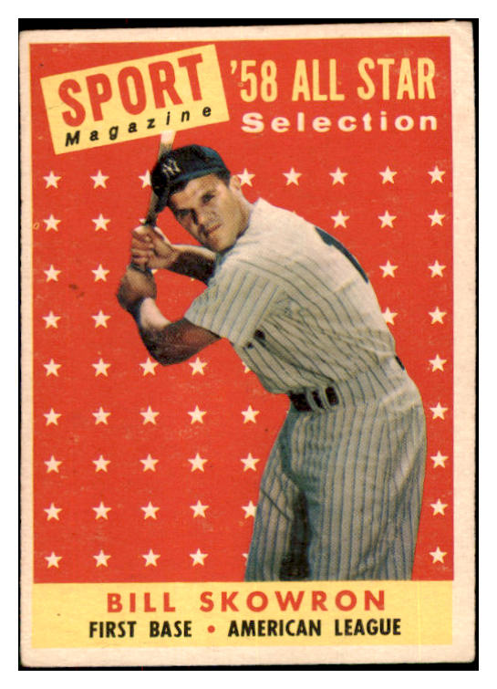 1958 Topps Baseball #477 Bill Skowron A.S. Yankees VG-EX 482445