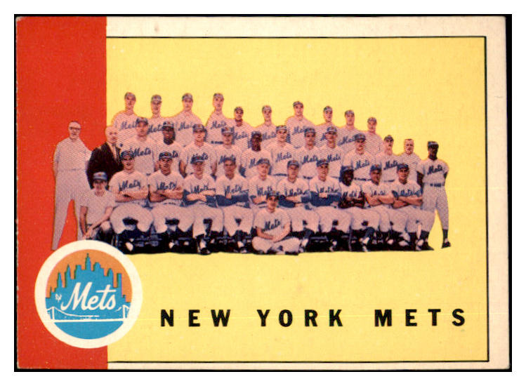 1963 Topps Baseball #473 New York Mets Team EX-MT 482462