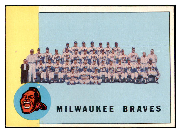 1963 Topps Baseball #503 Milwaukee Braves Team EX-MT 482469