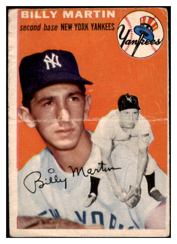 1954 Topps Baseball #013 Billy Martin Yankees FR-GD 482473