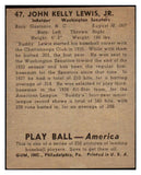 1939 Play Ball #047 Buddy Lewis Senators EX-MT 482483