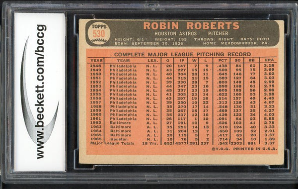 1966 Topps Baseball #530 Robin Roberts Astros BCCG 7 482639