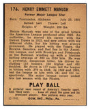 1940 Play Ball #176 Heinie Manush Pirates EX-MT 482701