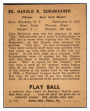 1940 Play Ball #085 Hal Schumacher Giants EX-MT 482706