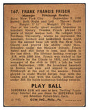 1940 Play Ball #167 Frank Frisch Pirates VG-EX 482859