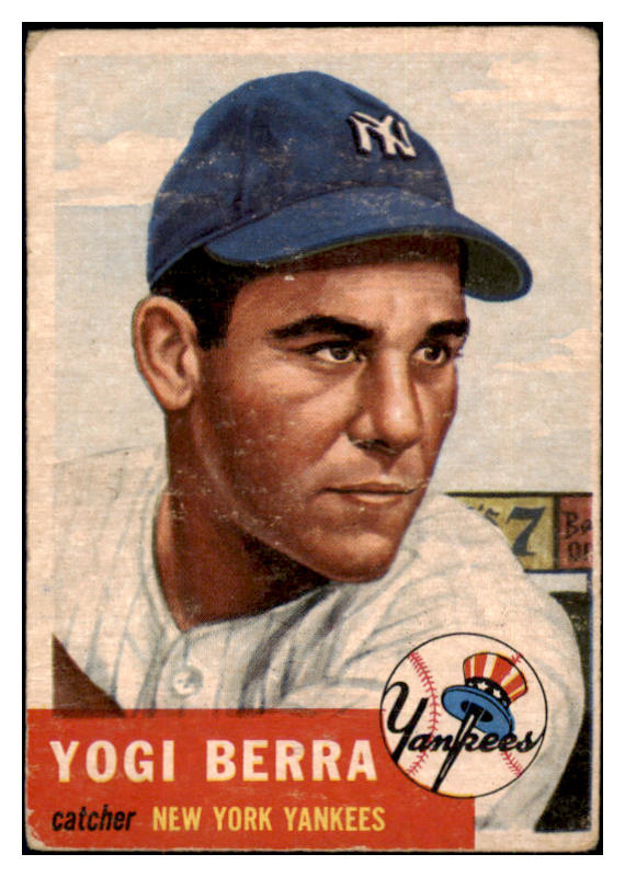 1953 Topps Baseball #104 Yogi Berra Yankees VG-EX 482867