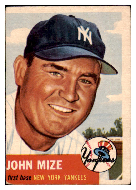 1953 Topps Baseball #077 Johnny Mize Yankees VG-EX 482870