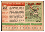 1955 Topps Baseball #155 Eddie Mathews Braves VG-EX 482873