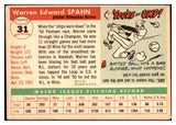 1955 Topps Baseball #031 Warren Spahn Braves VG-EX 482881