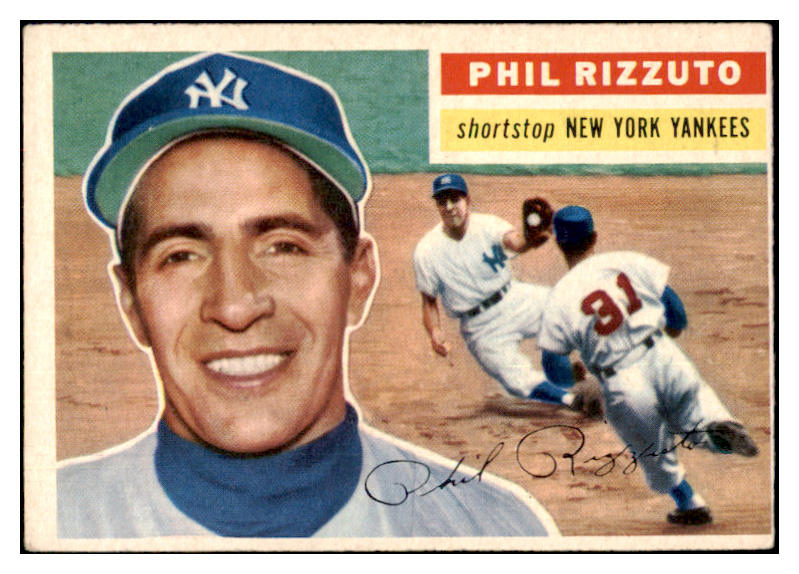 1956 Topps Baseball #113 Phil Rizzuto Yankees VG-EX Gray 482888