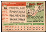 1955 Topps Baseball #028 Ernie Banks Cubs VG 482891