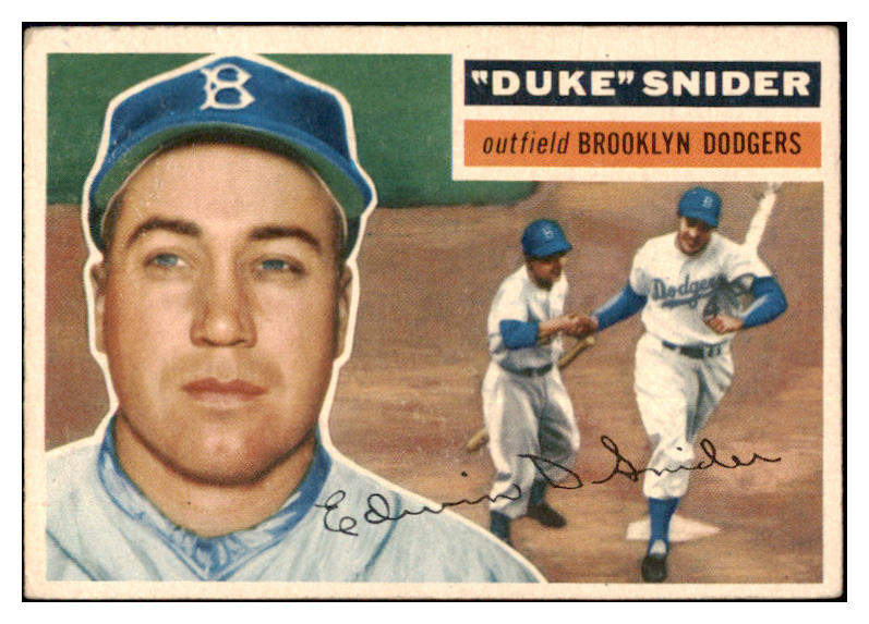 1956 Topps Baseball #150 Duke Snider Dodgers VG-EX Gray 482898