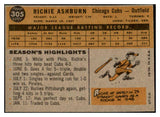 1960 Topps Baseball #305 Richie Ashburn Cubs EX 482909