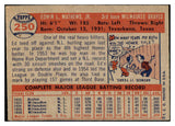 1957 Topps Baseball #250 Eddie Mathews Braves EX 482941