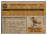1960 Topps Baseball #490 Frank Robinson Reds VG-EX 482950