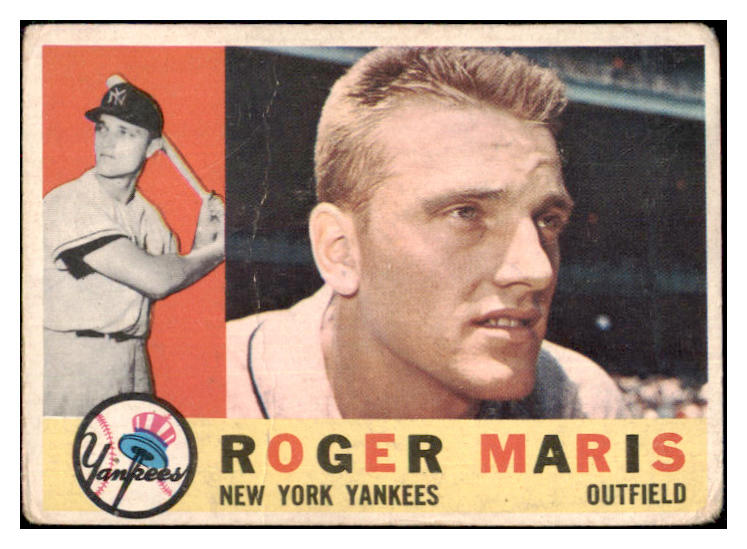 1960 Topps Baseball #377 Roger Maris Yankees GD-VG 482951