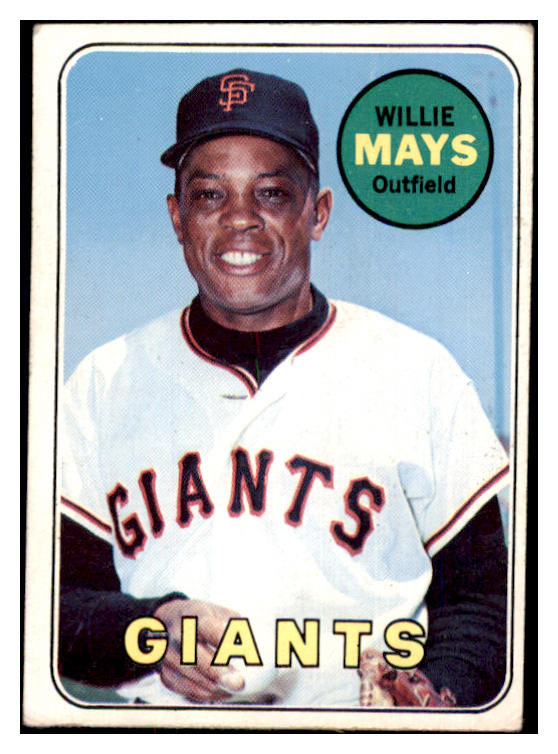 1969 Topps Baseball #190 Willie Mays Giants VG-EX 482962