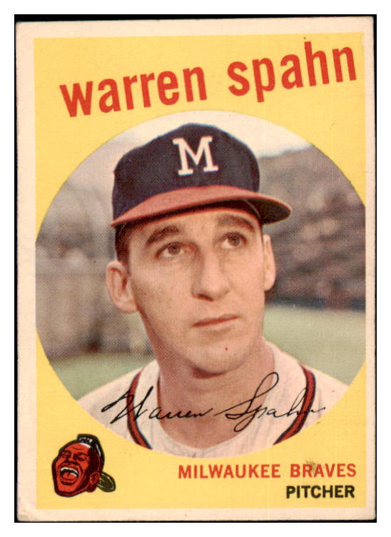 1959 Topps Baseball #040 Warren Spahn Braves VG-EX Obscure 482966