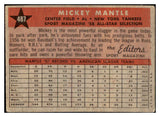 1958 Topps Baseball #487 Mickey Mantle A.S. Yankees VG-EX 482975