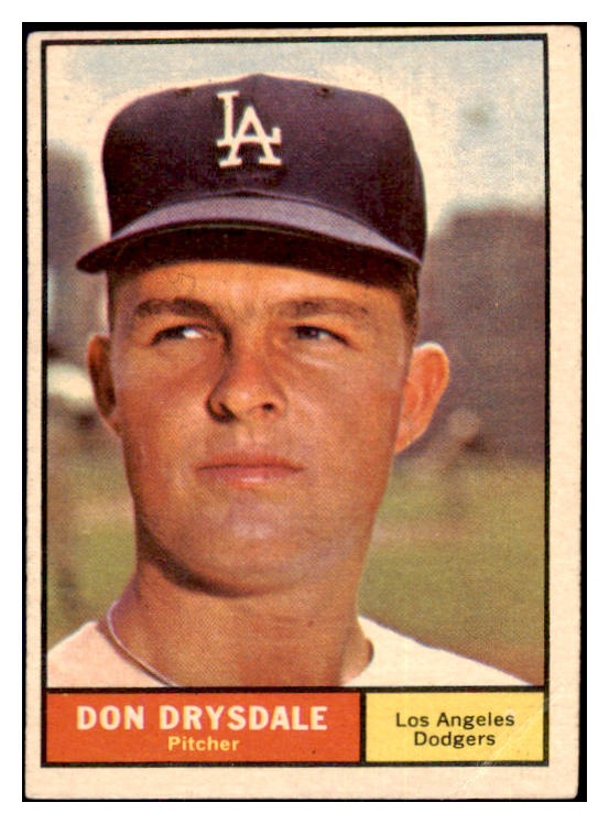 1961 Topps Baseball #260 Don Drysdale Dodgers VG 482984