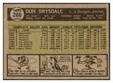 1961 Topps Baseball #260 Don Drysdale Dodgers VG 482984