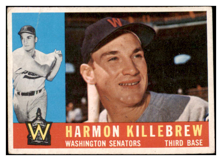 1960 Topps Baseball #210 Harmon Killebrew Senators VG-EX 482997