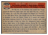 1957 Topps Baseball #400 Roy Campanella Duke Snider Gil Hodges EX 483011