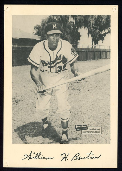 1953-57 Spic And Span Bill Bruton Braves GD-VG 483015