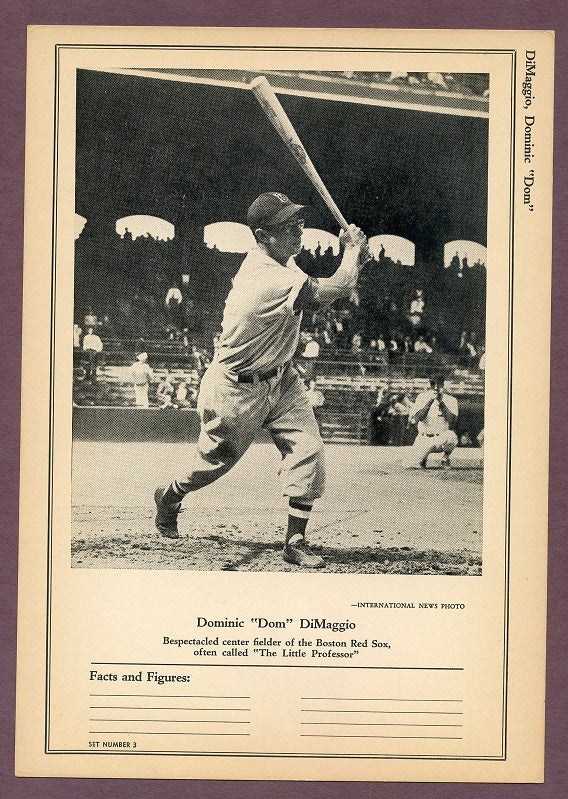 1946-49 Sports Exchange Dom DiMaggio Red Sox NR-MT 483029