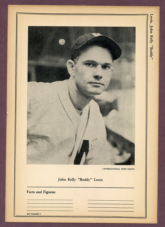 1946-49 Sports Exchange Buddy Lewis Senators EX-MT 483048