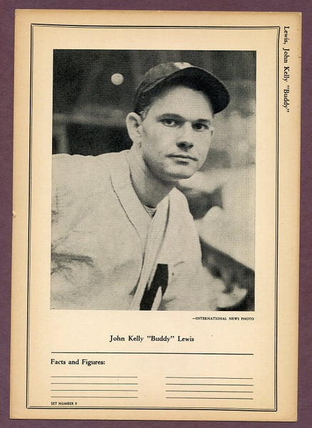 1946-49 Sports Exchange Buddy Lewis Senators EX-MT 483048