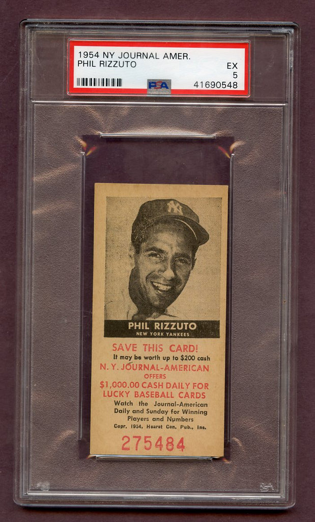 1954 New York Journal American Phil Rizzuto Yankees PSA 5 EX 483060